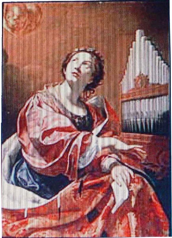  Simon  Vouet Saint Cecilia France oil painting art